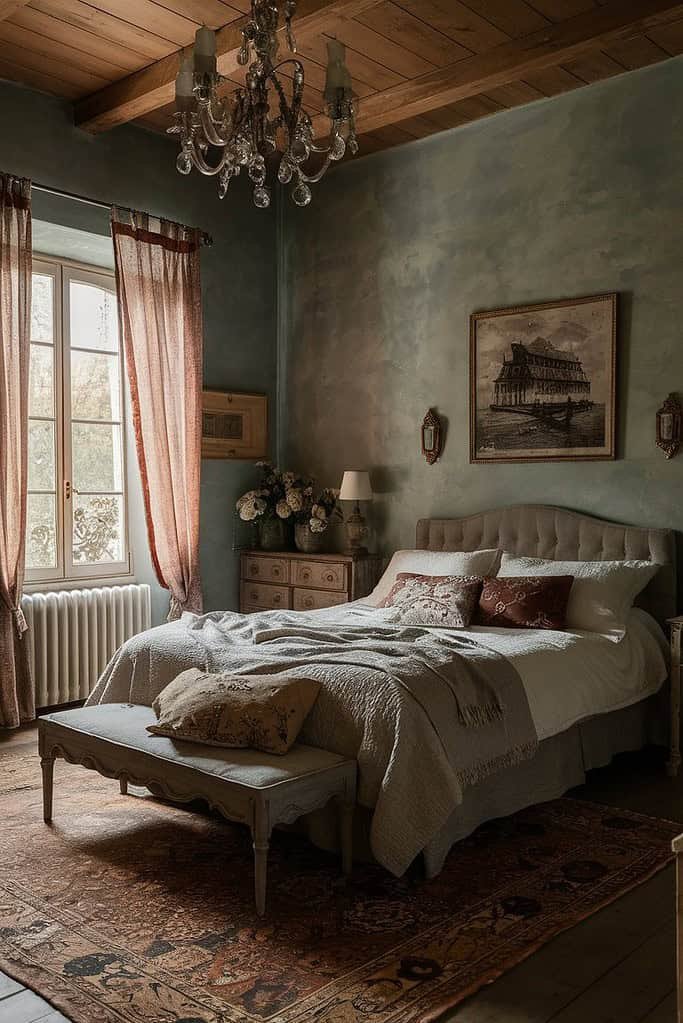 Vintage Bedroom Design French Country Charm