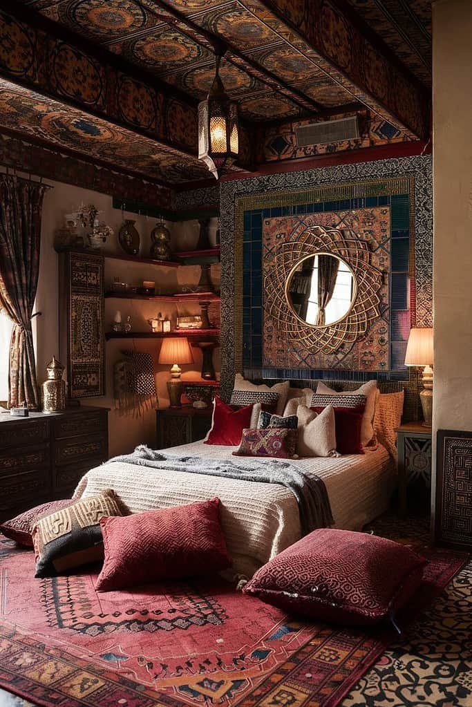 Vintage Bedroom Design Ideas Moroccan Mystique