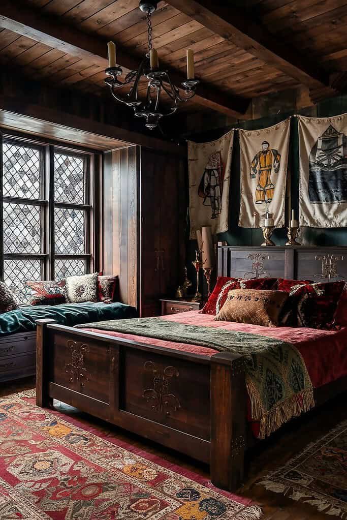 Vintage Bedroom Design Ideas Tudor Elegance