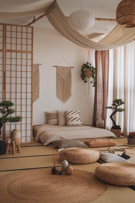 bamboo shoji screen divider