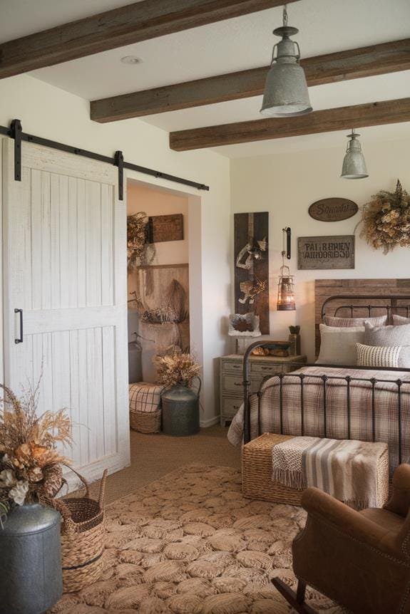 charming rustic sliding door