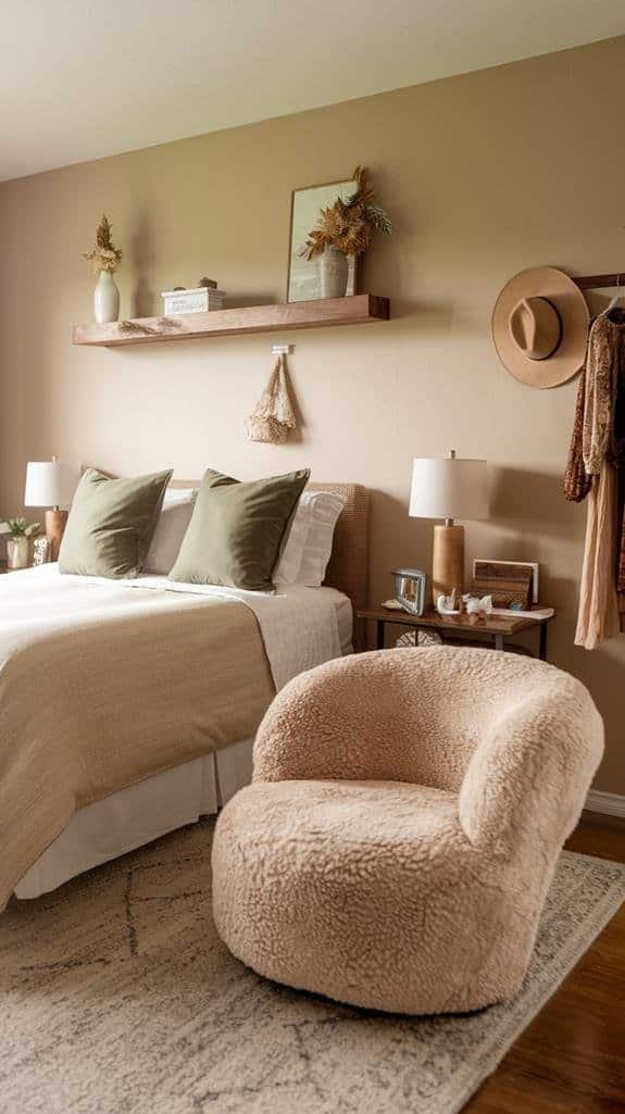 cozy sheepskin lounge chair
