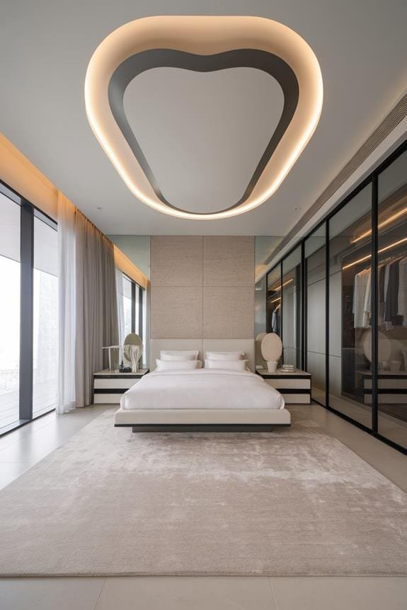 curved ceiling light fixture
