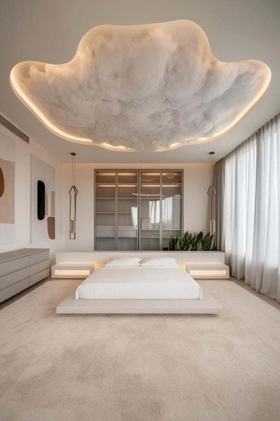 dreamy cloud inspired ceiling design