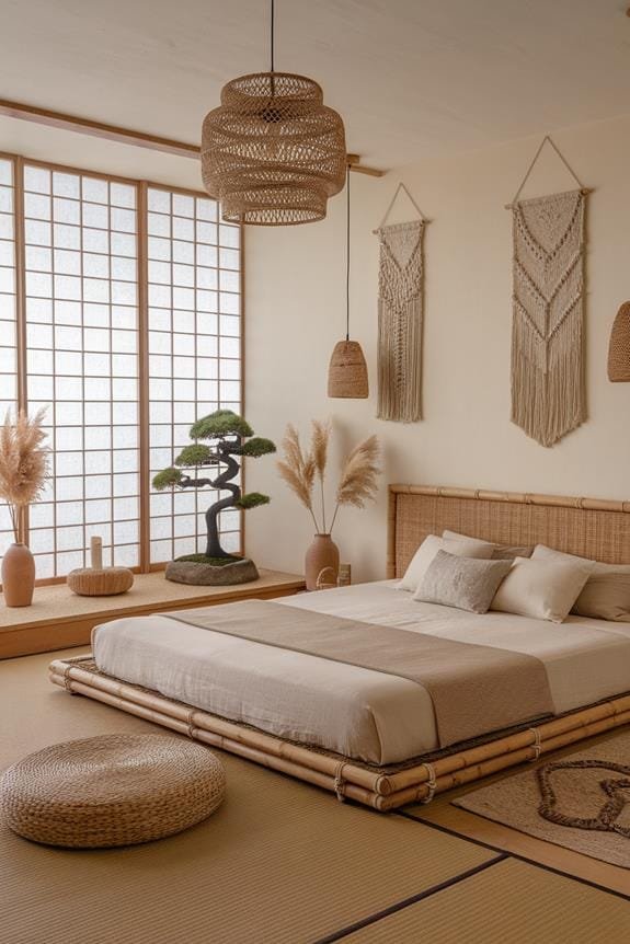 eco friendly bamboo headboard design