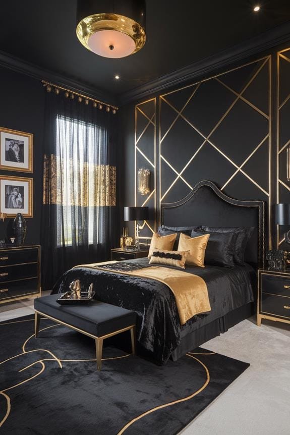 elegant metallic gold sconces