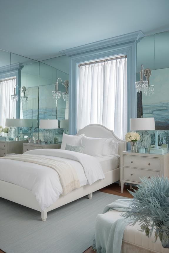 frosted azure frame accent