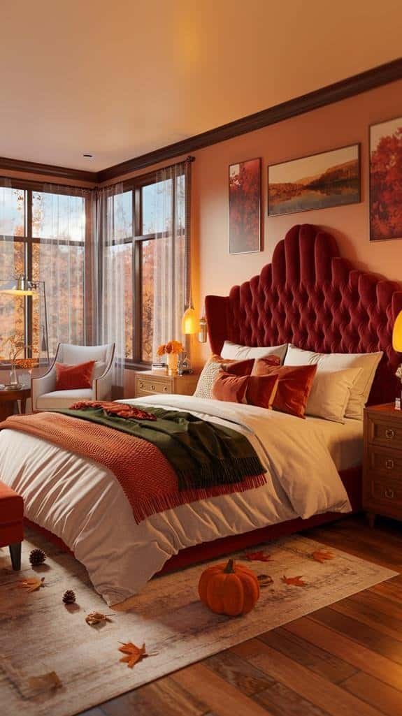 luxurious upholstered bed frame