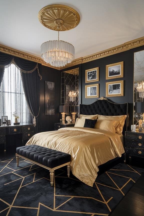 ornate gold crown molding