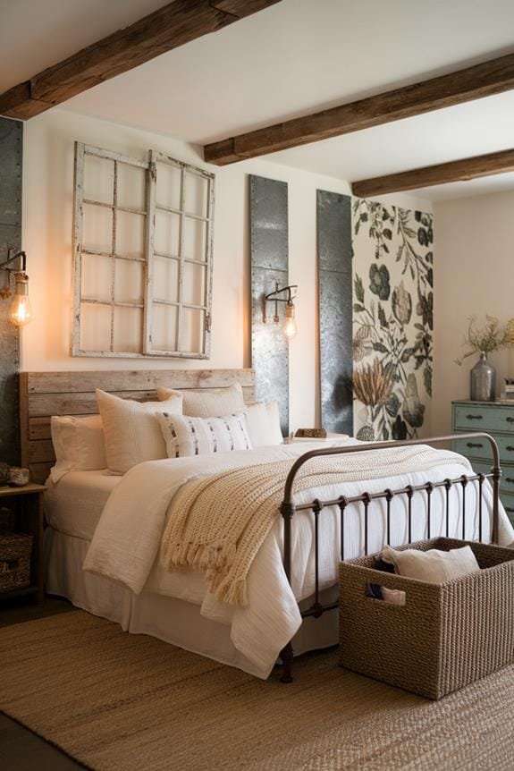 rustic vintage window frames