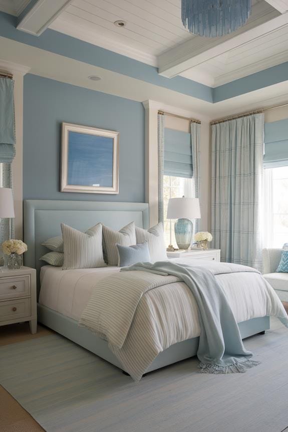 sky blue decorative cushions
