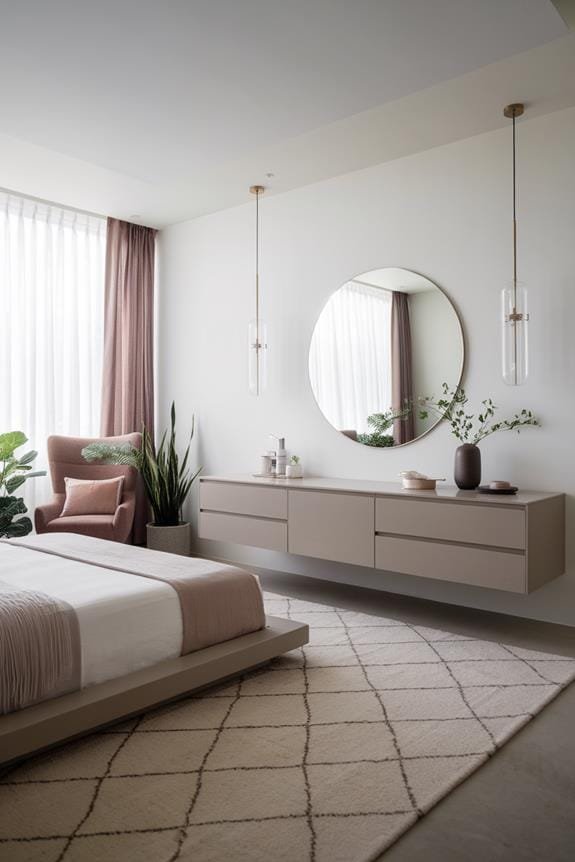 sleek minimalist bathroom design