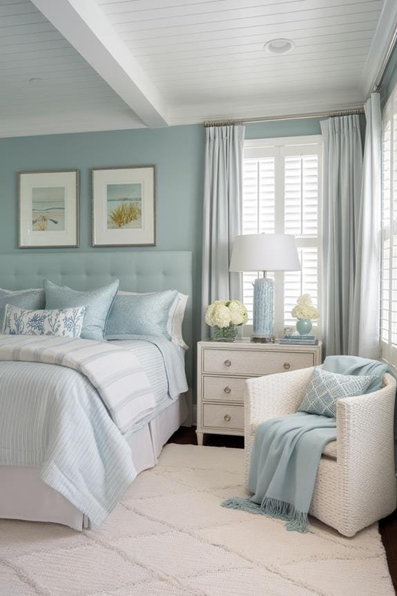 soft blue fabric light