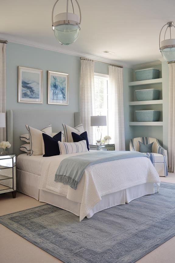 stylish blue gray area rug
