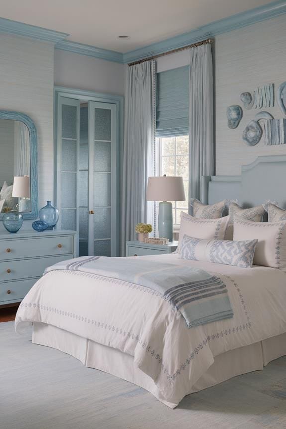 stylish blue mirror frames
