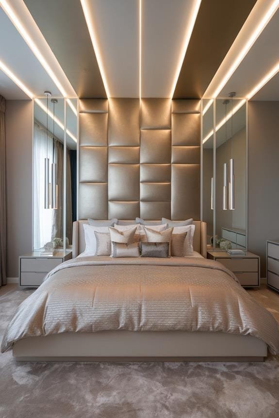 stylish metallic wall panels