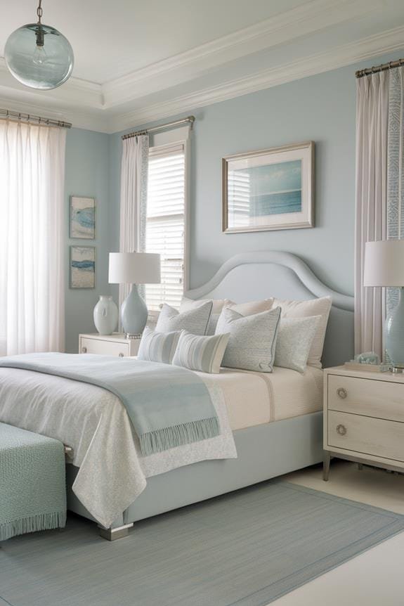 stylish powder blue lamps