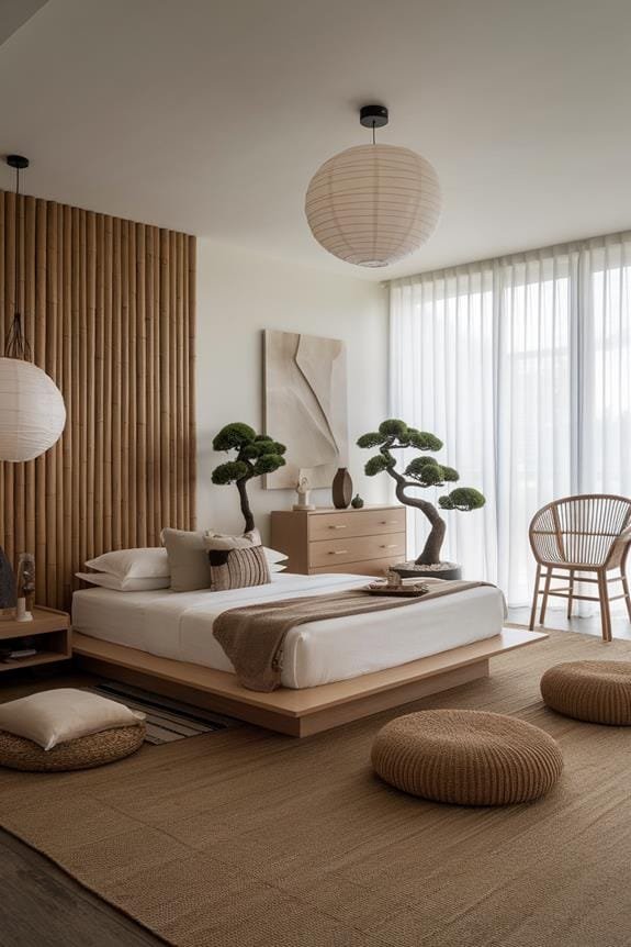 tranquil bamboo room divider