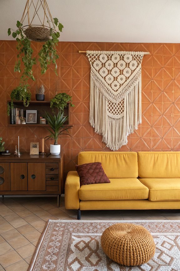 colorful boho wall decor