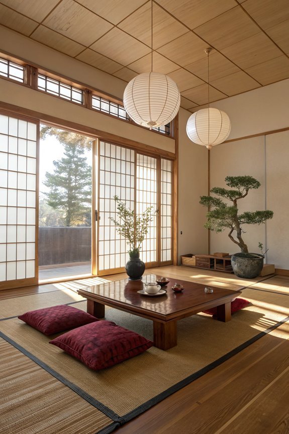 cozy natural wood flooring