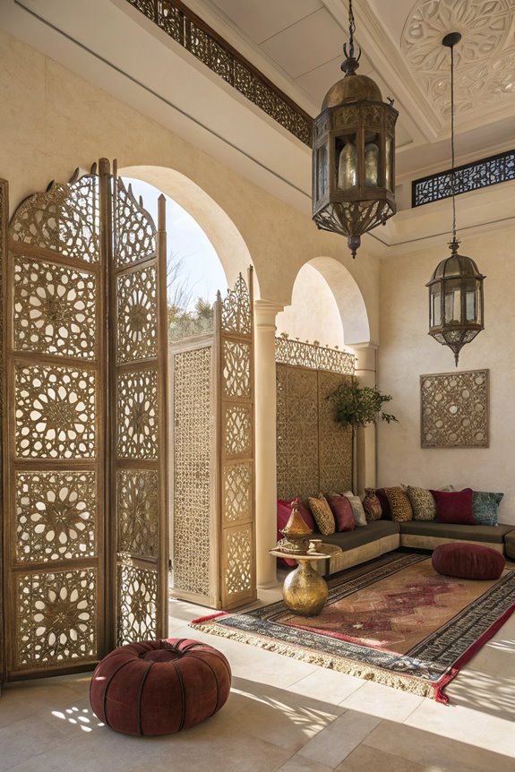 decorative metal room partitions
