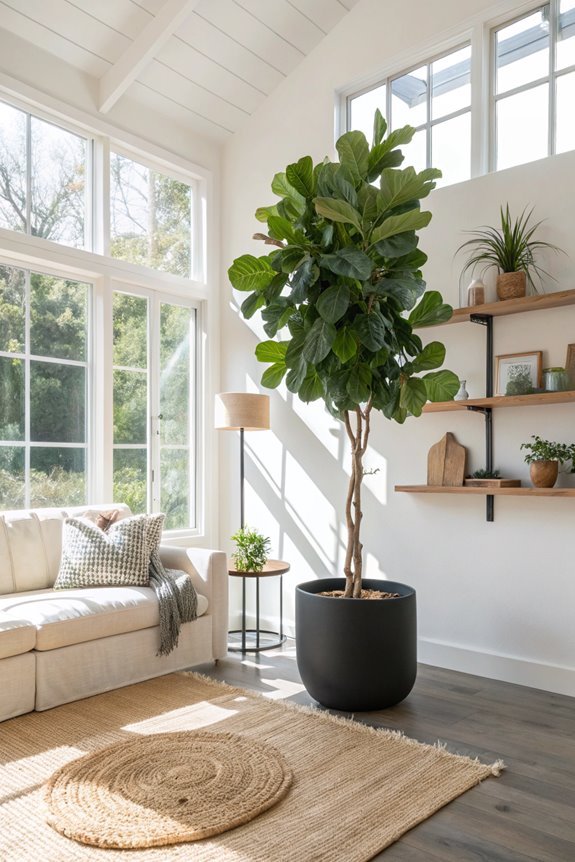 indoor fiddle leaf trees