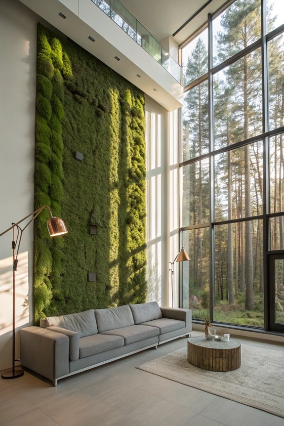 living moss wall decor