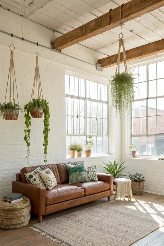 lush succulent hanging planters