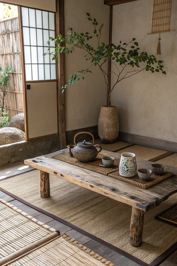 natural rustic tea space