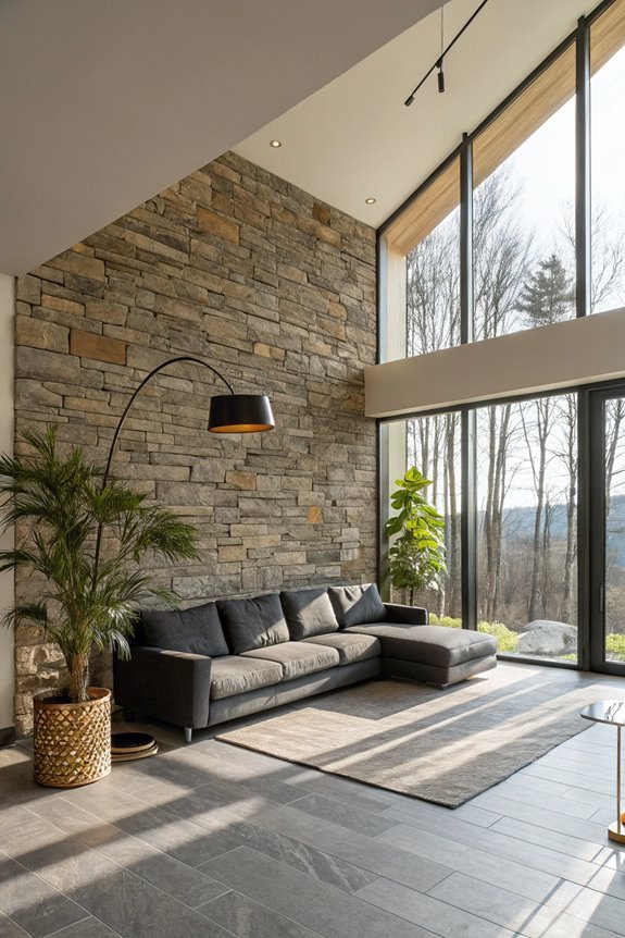 natural stone decorative feature