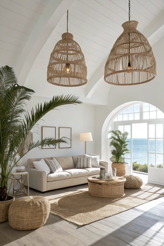 seagrass pendant light fixtures