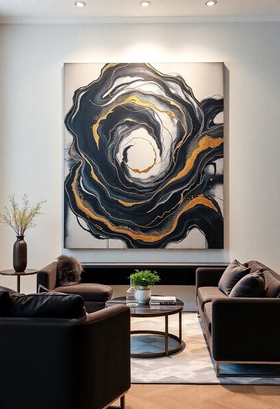 abstract art highlights focus