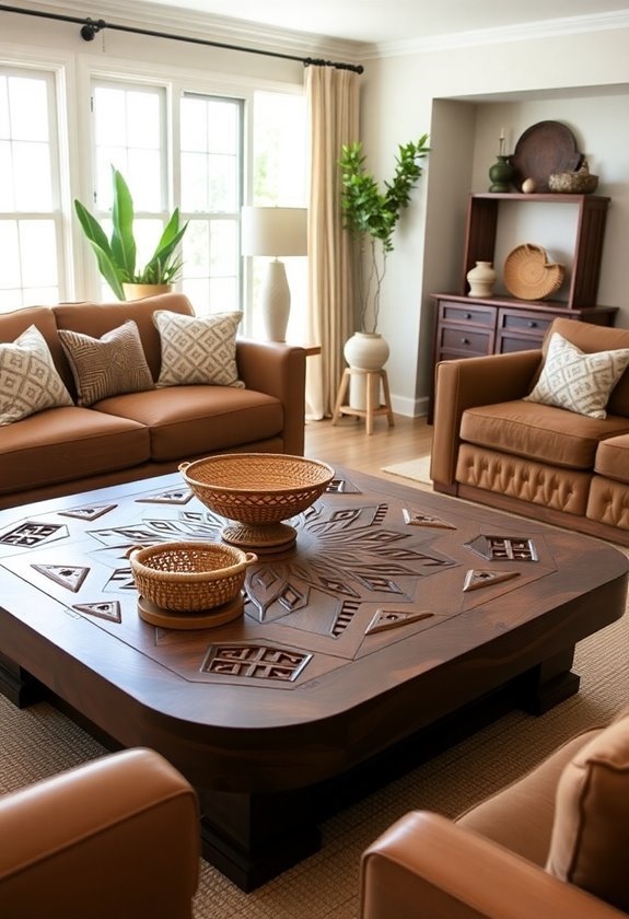 artisan made wooden tables
