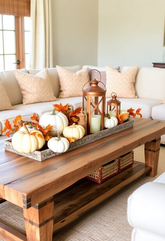 autumn decorative pumpkin displays