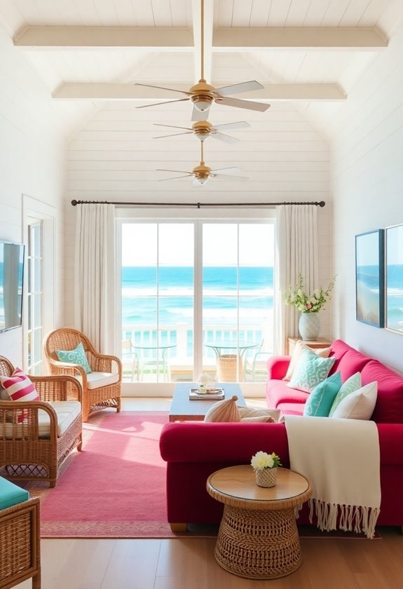 beachy decor with accents
