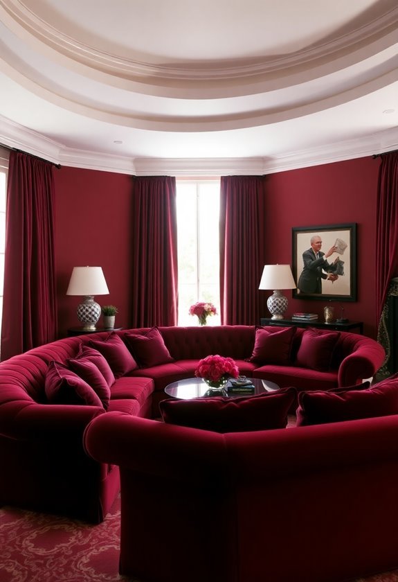 bold red hue statement