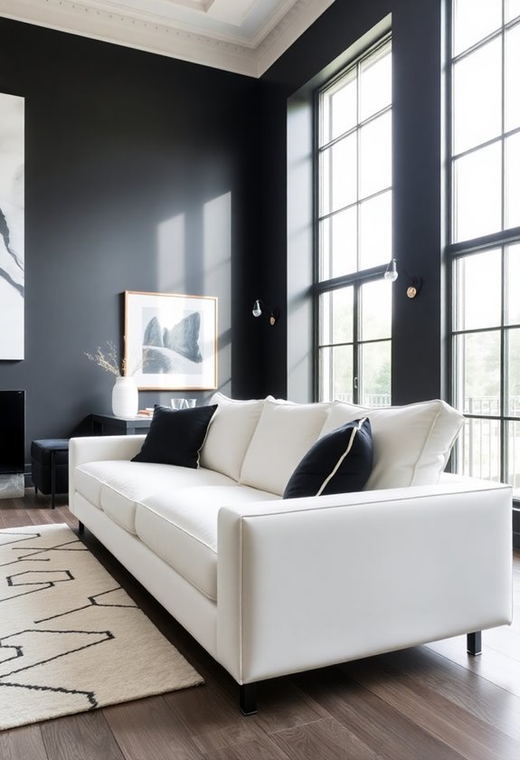 boldly styled living space