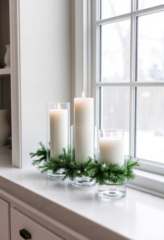 candlelit window decor ideas