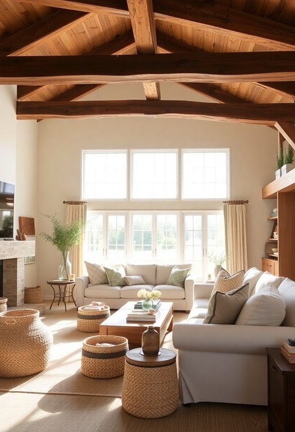 charming natural timber accents