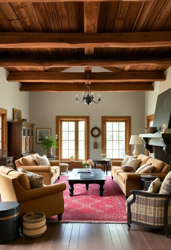 charming rustic wood ceiling