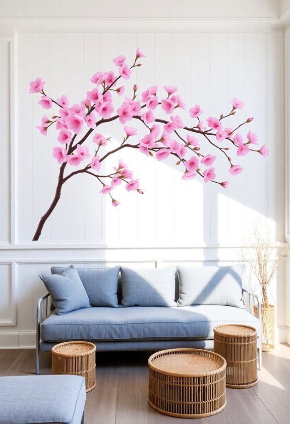 cherry blossom artwork decor