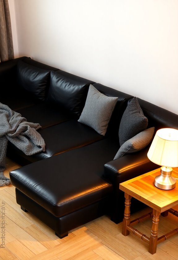 comfortable leather nook escape