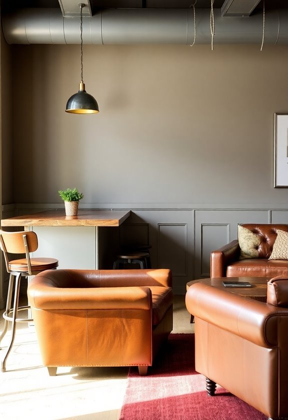 comfortable seating options available