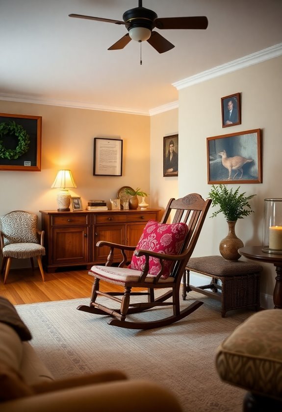 comfortable vintage seating option