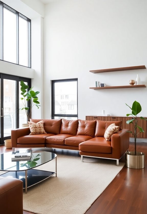 contemporary leather home decor