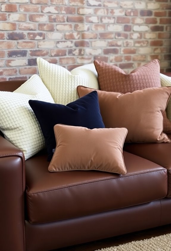 cozy decorative pillow arrangements