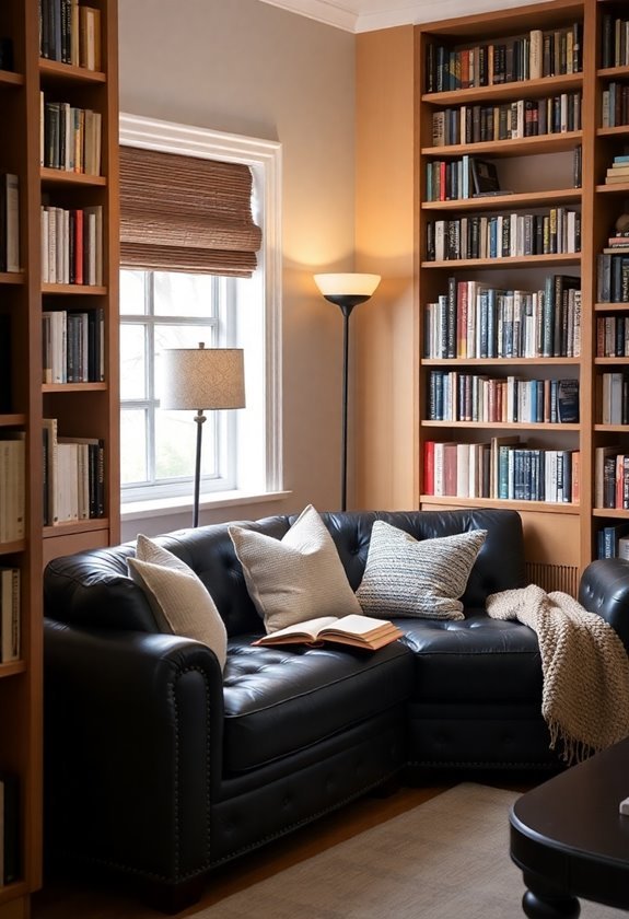 cozy literary corner retreat