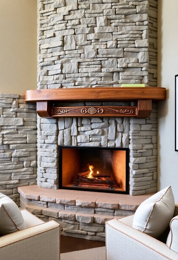 cozy natural stone design