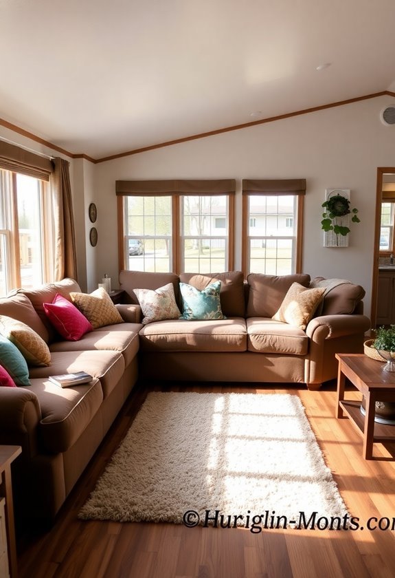 cozy seating arrangements included