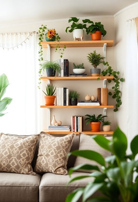 creative shelf arrangement ideas